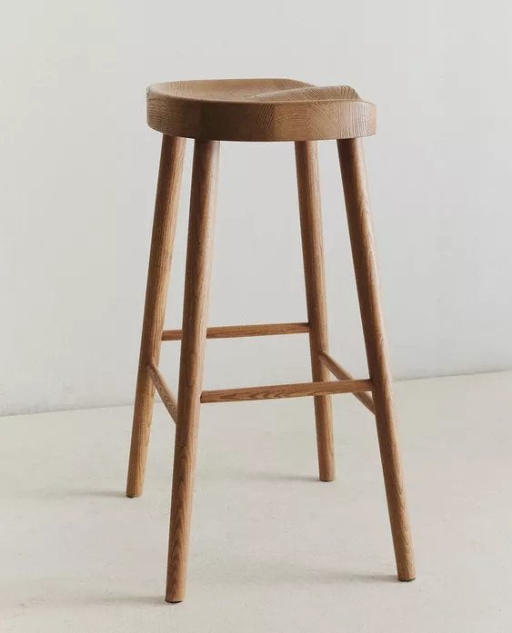 Set van 2 grote essen krukken - ZARA HOME, Ophalen, Zo goed als nieuw, Hout