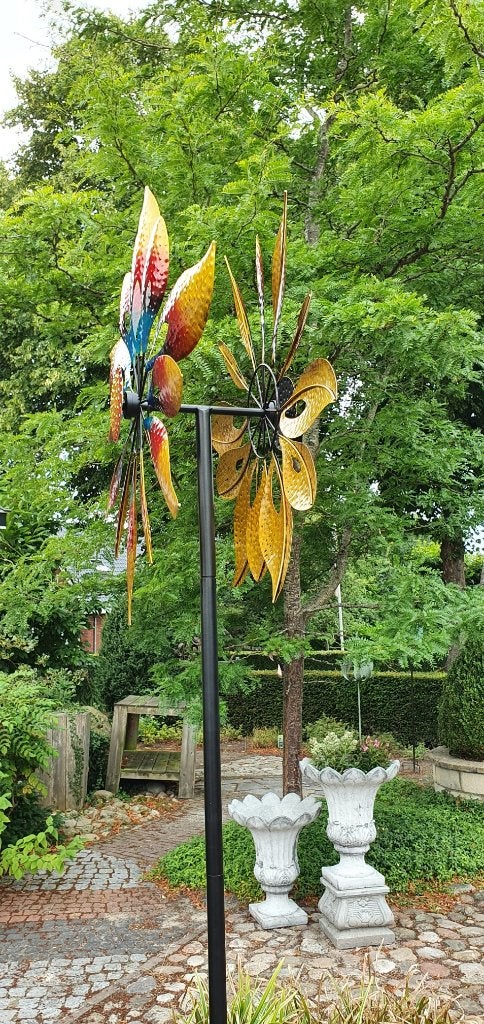 WINDMOLEN / VUURBLOEM / windspinner, Huis en tuin decoratie Marie, Nieuw, Info@huisentuindecoratiemarie.nl, Peize