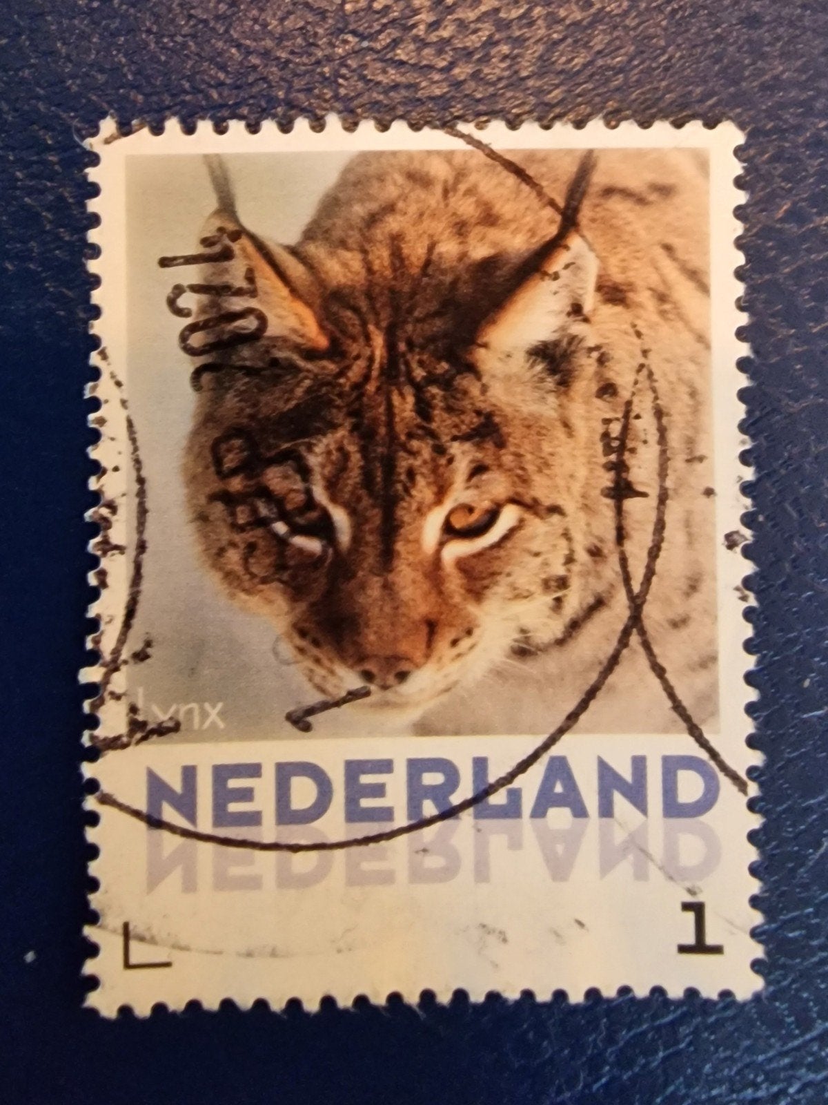 kv1225 persoonlijke  postzegel met Lynx - Gestempeld, Ophalen of Verzenden, Na 1940, Gestempeld