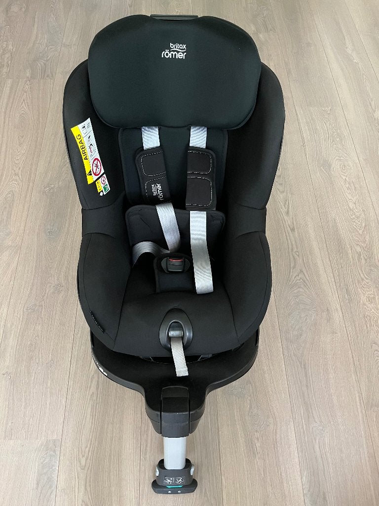 Draaibare Britax Römer Dualfix Pro Autostoel (max. 19 kg), Gebruikt, 0 t/m 18 kg, Isofix, Ophalen