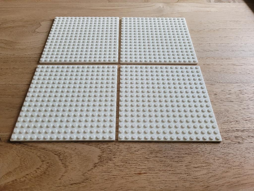 Partij N773=4x Nieuwe dikke witte Lego platen 16x16, Kinderen en Baby's, Speelgoed | Duplo en Lego, Lego, Lego, Lego, Nieuw
