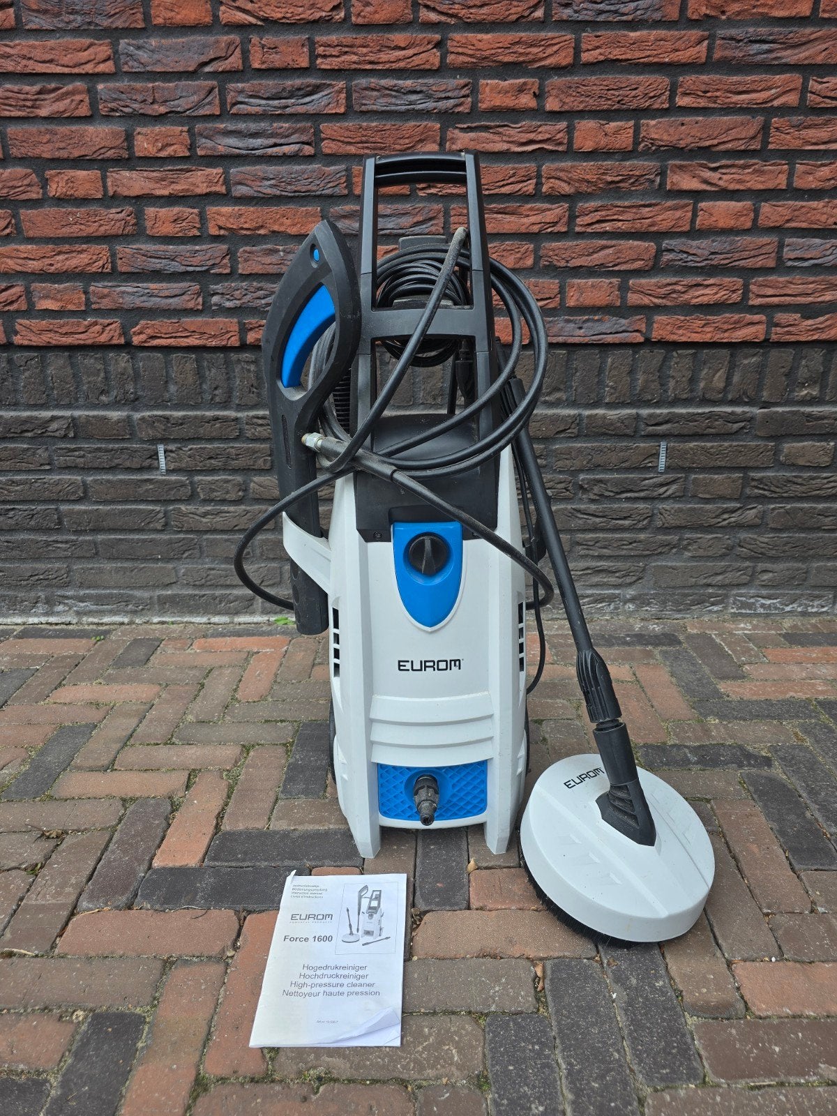 Eurom Force 1600 hogedrukreiniger met oppervlakteborstel, Ophalen, Zo goed als nieuw, Elektrisch, Eurom