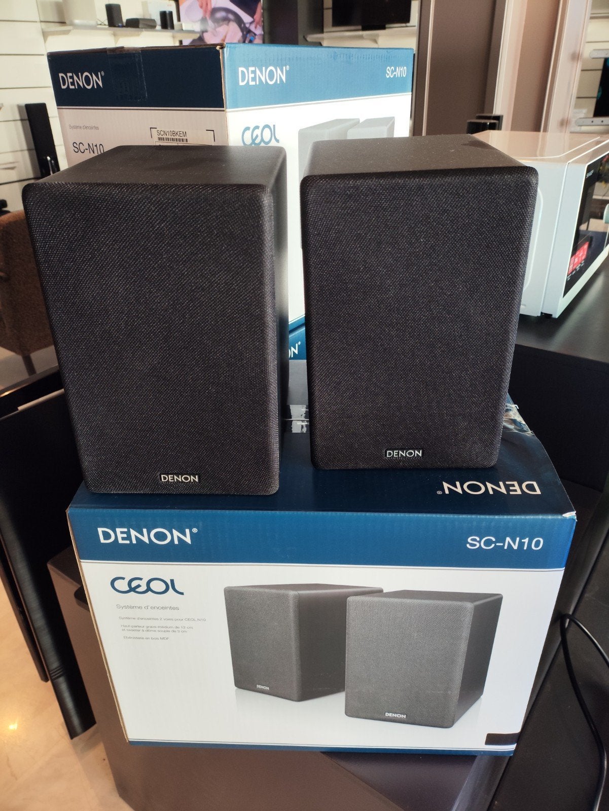 nieuwe Denon speakers, Ophalen of Verzenden, Nieuw, 60 tot 120 watt, Overige merken
