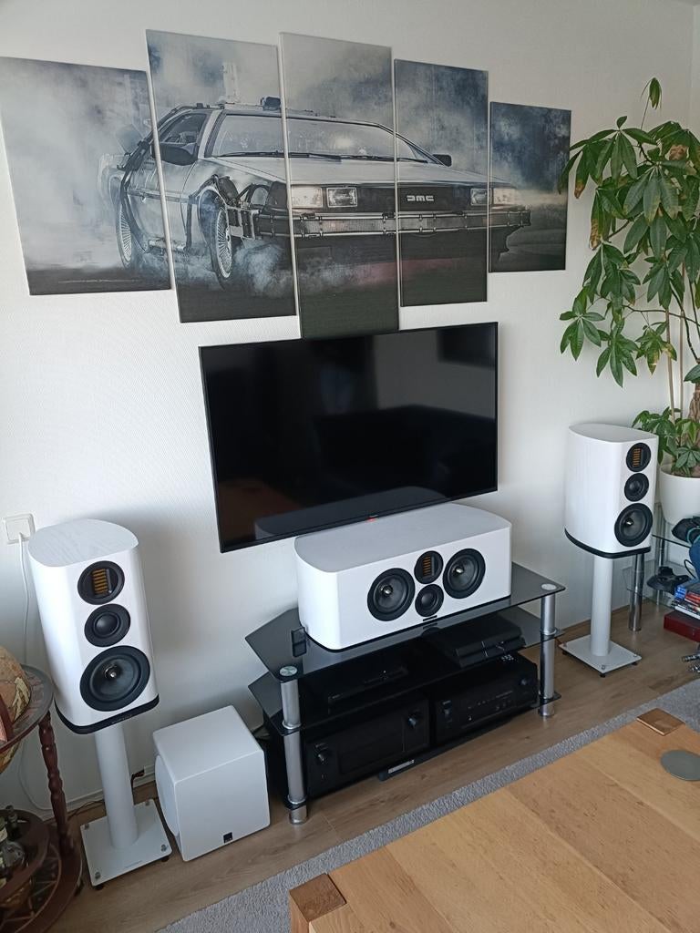 Wharfedale Evo set en SVS 3000micro subwoofer, Audio, Tv en Foto, Luidsprekers, Zo goed als nieuw, 120 watt of meer, Center speaker