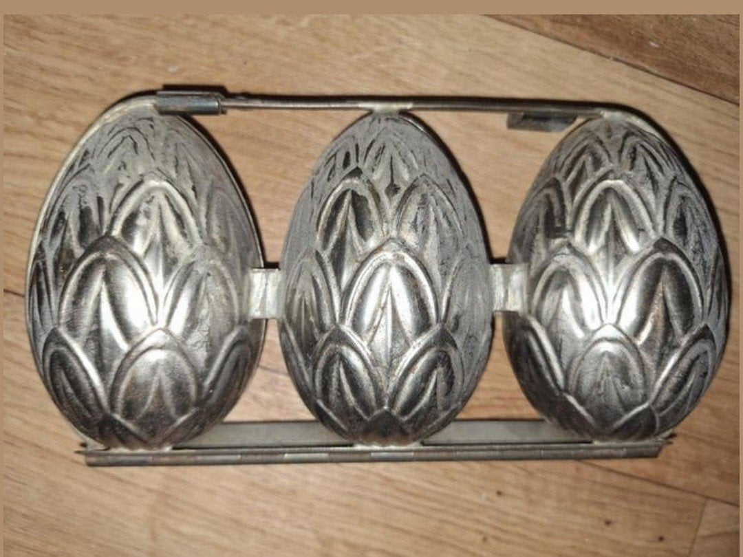 Vintage chocoladevorm eieren (6 stuks), Antiek en Kunst, Ophalen of Verzenden