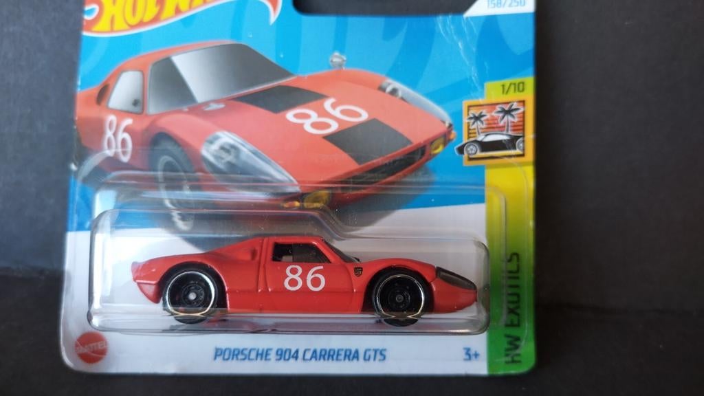 Porsche 904 Carrera GTS red 1:64 3inch Hotwheels Pol, 1186 MJ 1 NL, Auto, Verzenden, Nieuw