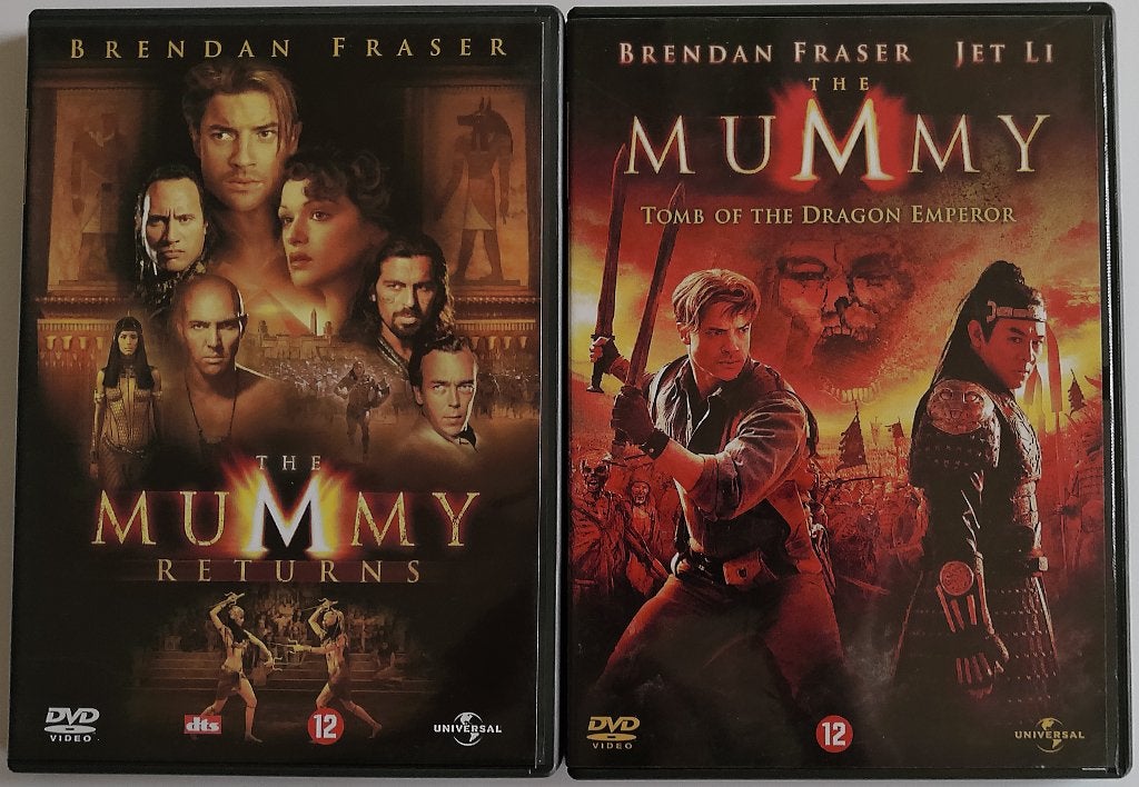 Dvd *** MUMMY *** Deel 2 + 3, Cd's en Dvd's, Dvd's | Actie, Vanaf 12 jaar, Ophalen of Verzenden, Zo goed als nieuw, Actie