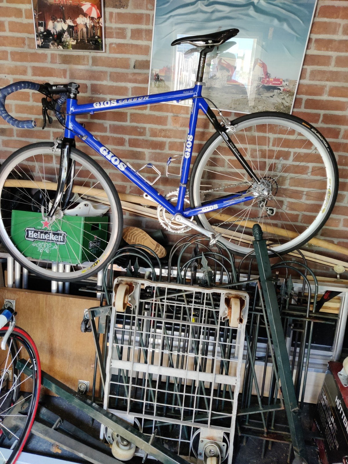 Gios Carbon Racefiets - Blauw, Zo goed als nieuw, Overige merken, 28 inch, Carbon, Velgrem
