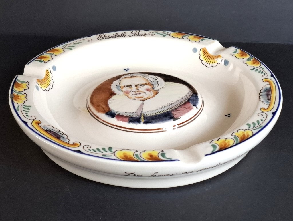 aardewerk asbak uit 1961 - voor de verzamelaar!, Ophalen of Verzenden