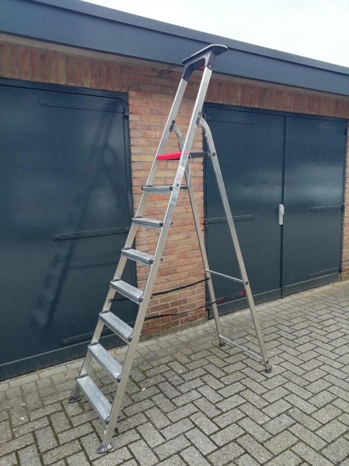 ALTREX HUISHOUDTRAP DOUBLE DECKER 8 TREDEN, TRAP, LADDER, Doe-het-zelf en Verbouw, Ladders en Trappen, Ophalen, Trap, Zo goed als nieuw