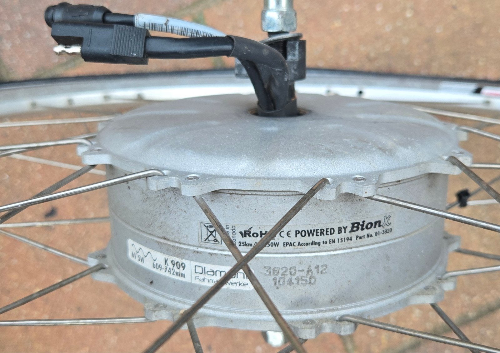 Bionx voorwielmotor, Elektrische fiets, Gebruikt, Bionx, Ophalen of Verzenden
