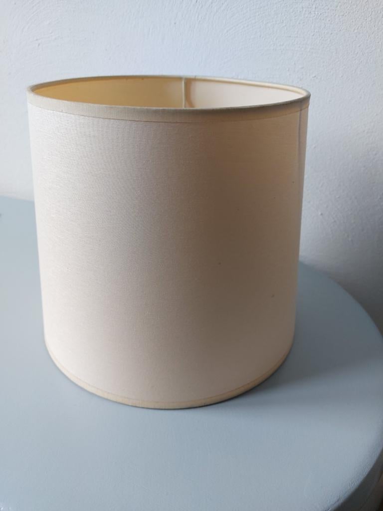 Lampenkap, Huis en Inrichting, Lampen | Lampenkappen, Rond, Ophalen of Verzenden, Zo goed als nieuw, Crème