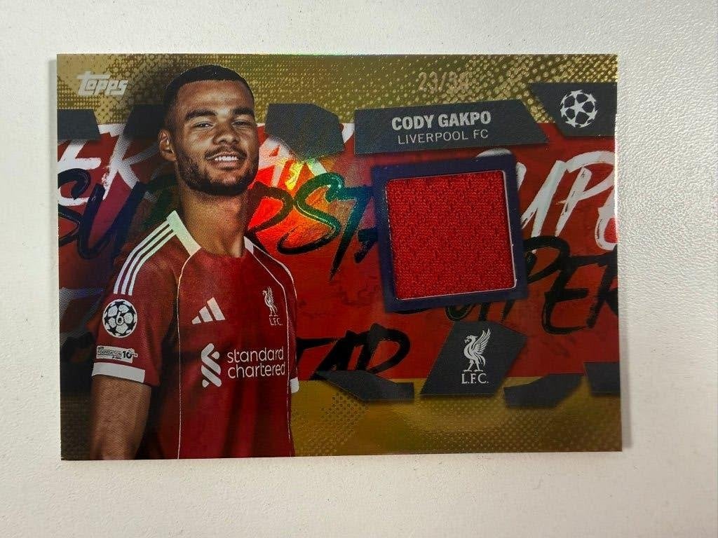 Cody Gakpo /50 Gold Relic Club Competitions 2025-26, Ophalen of Verzenden, Nieuw, Buitenlandse clubs, Poster, Plaatje of Sticker