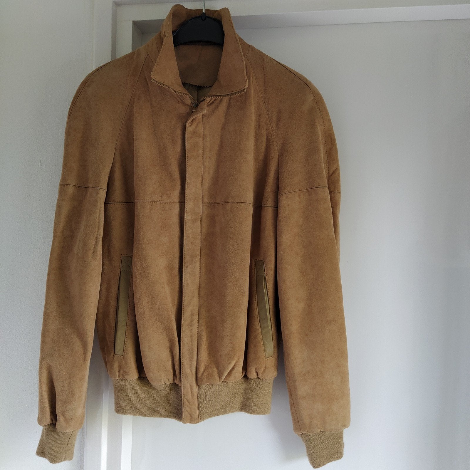 NIEUW!! Superleuk leren/ suede jasje /hoge kraag NU VOOR 40!, Bruin, Verzenden, Nieuw, Maat 36 (S)