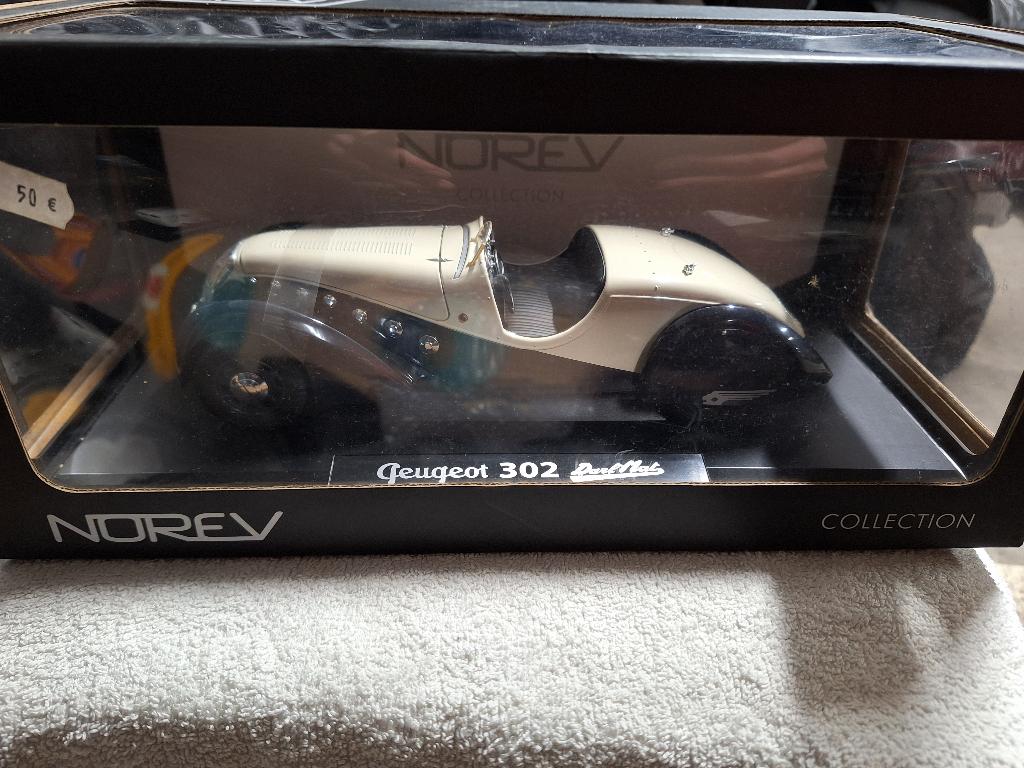 Peugeot 302 Darl'Mat Roadster Norev 1:18, Ophalen of Verzenden, Nieuw, Auto, Norev