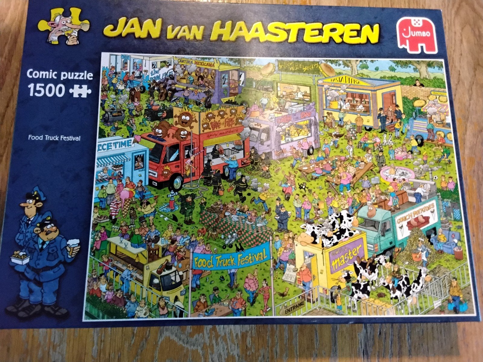 Jan van haasteren 1500 stukjes, Ophalen, 500 t/m 1500 stukjes, Zo goed als nieuw, Legpuzzel