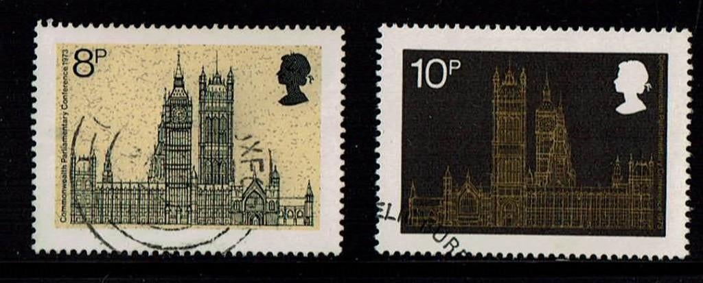 Engeland michel 632-633 gestempeld, Verzenden, Gestempeld