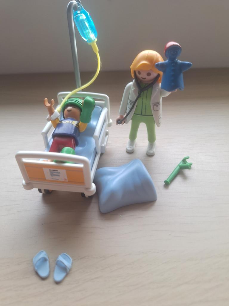 Playmobil Ziekenhuis Set - Dokter met Patiënt, Ophalen of Verzenden, Zo goed als nieuw, Complete set