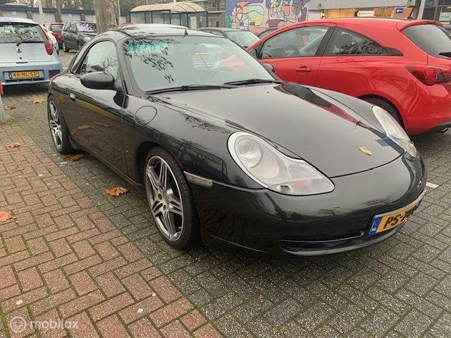 Porsche 911 Carrera Cabrio met splinter nieuwe motor, Automaat, Gebruikt, Zwart, 4 stoelen