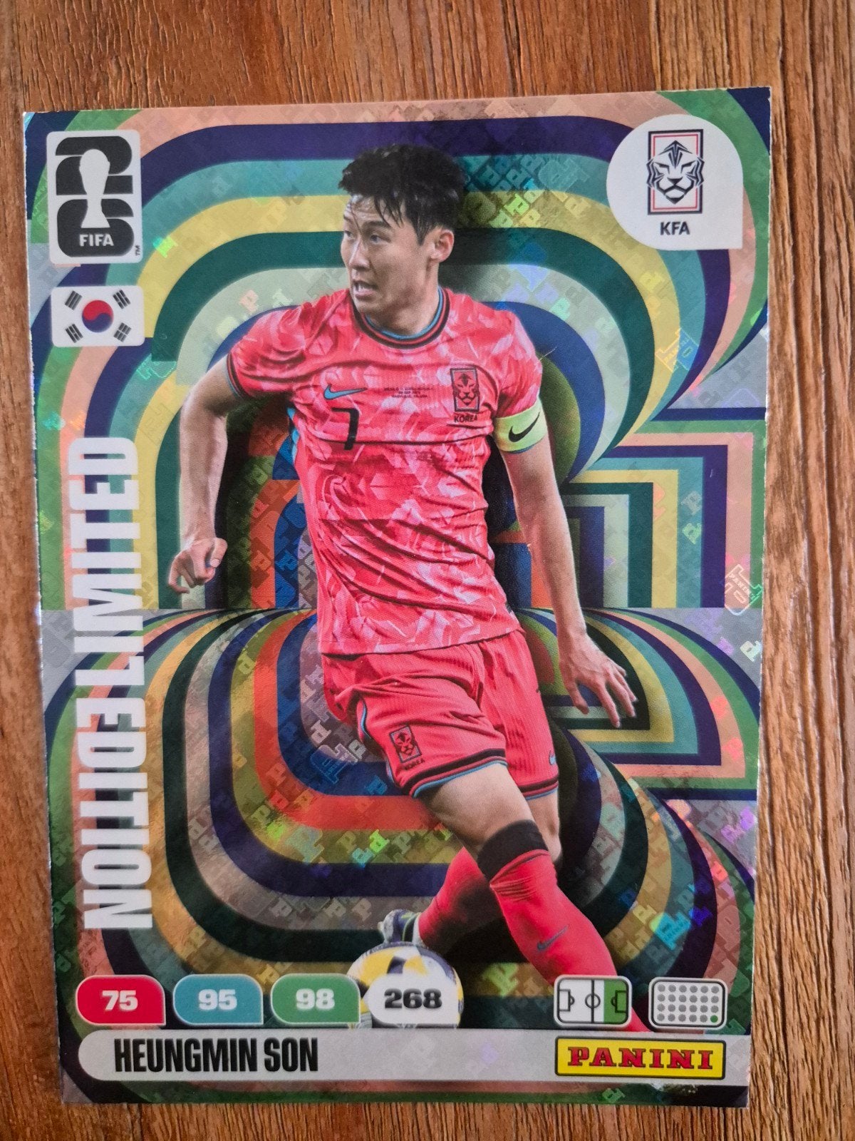Panini voetbalkaart xl Heungmin Son, Ophalen of Verzenden, Nieuw, Plaatje