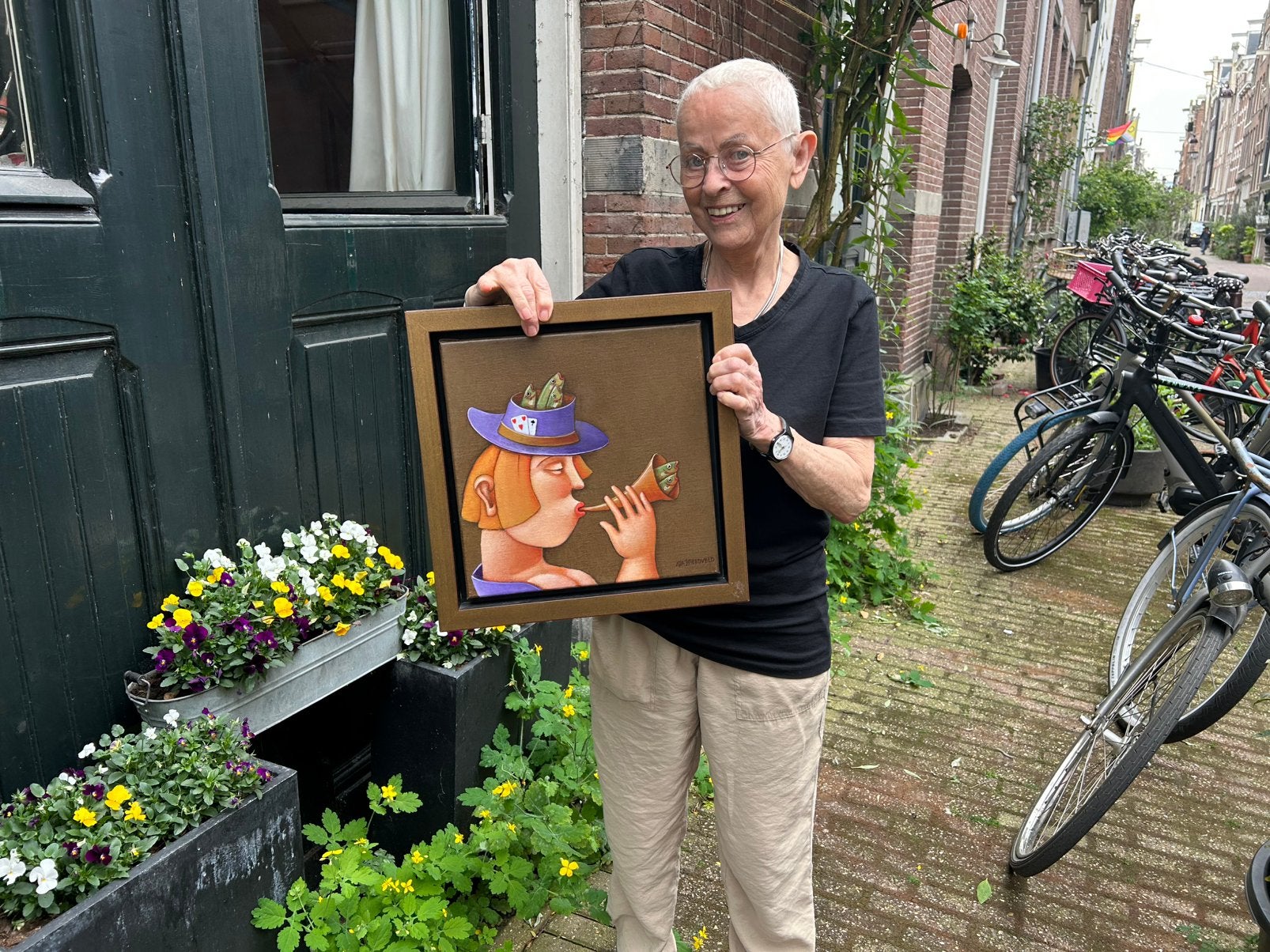 Ada Breedveld schilderij, Ophalen of Verzenden