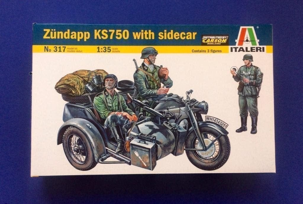 Italeri	317	Zündapp KS750 with sidecar	1/35, Verzenden, 1:32 tot 1:50, Nieuw, Italeri