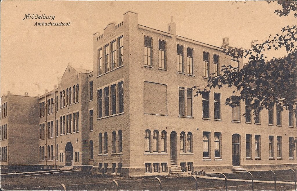 Middelburg Ambachts School (oud), Verzenden, 1920 tot 1940, Ongelopen, Zeeland