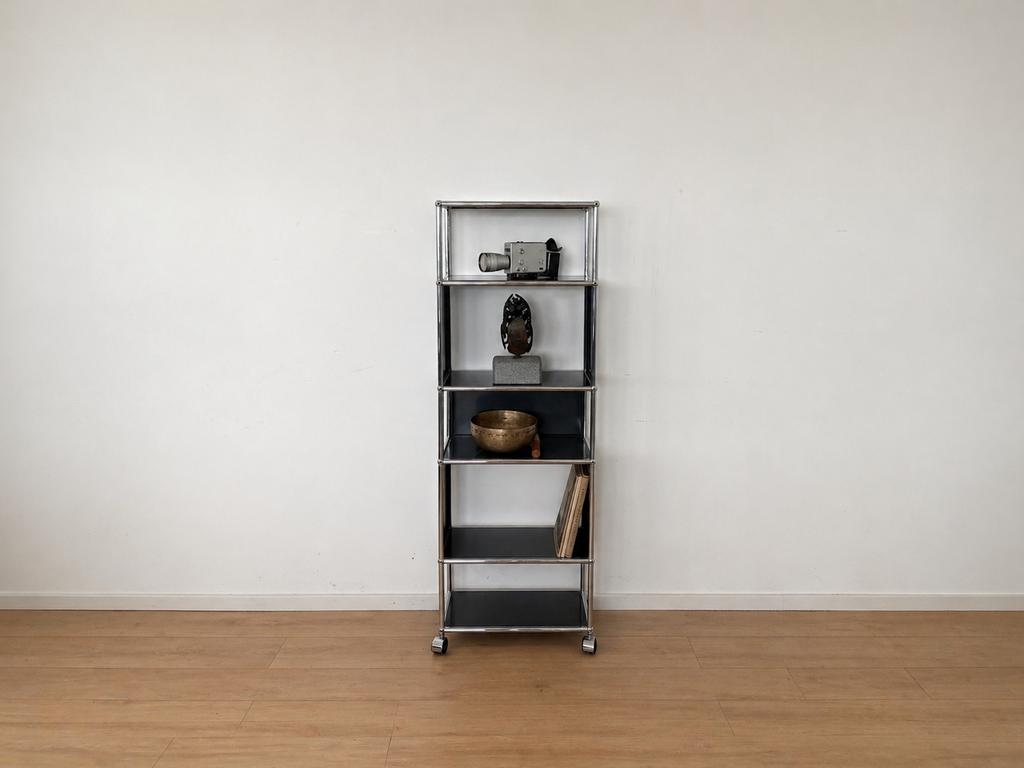 USM Haller shelf 1x5 elements anthracite, Doe-het-zelf en Verbouw, Ladders en Trappen, Ophalen, Zo goed als nieuw, Minder dan 2 meter