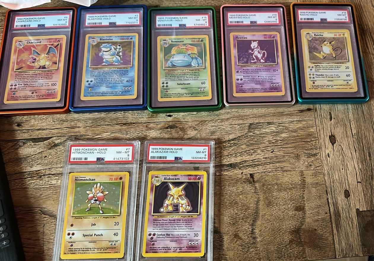 Meerdere psa 8 base set holo kaarten, Ophalen of Verzenden, Meerdere kaarten