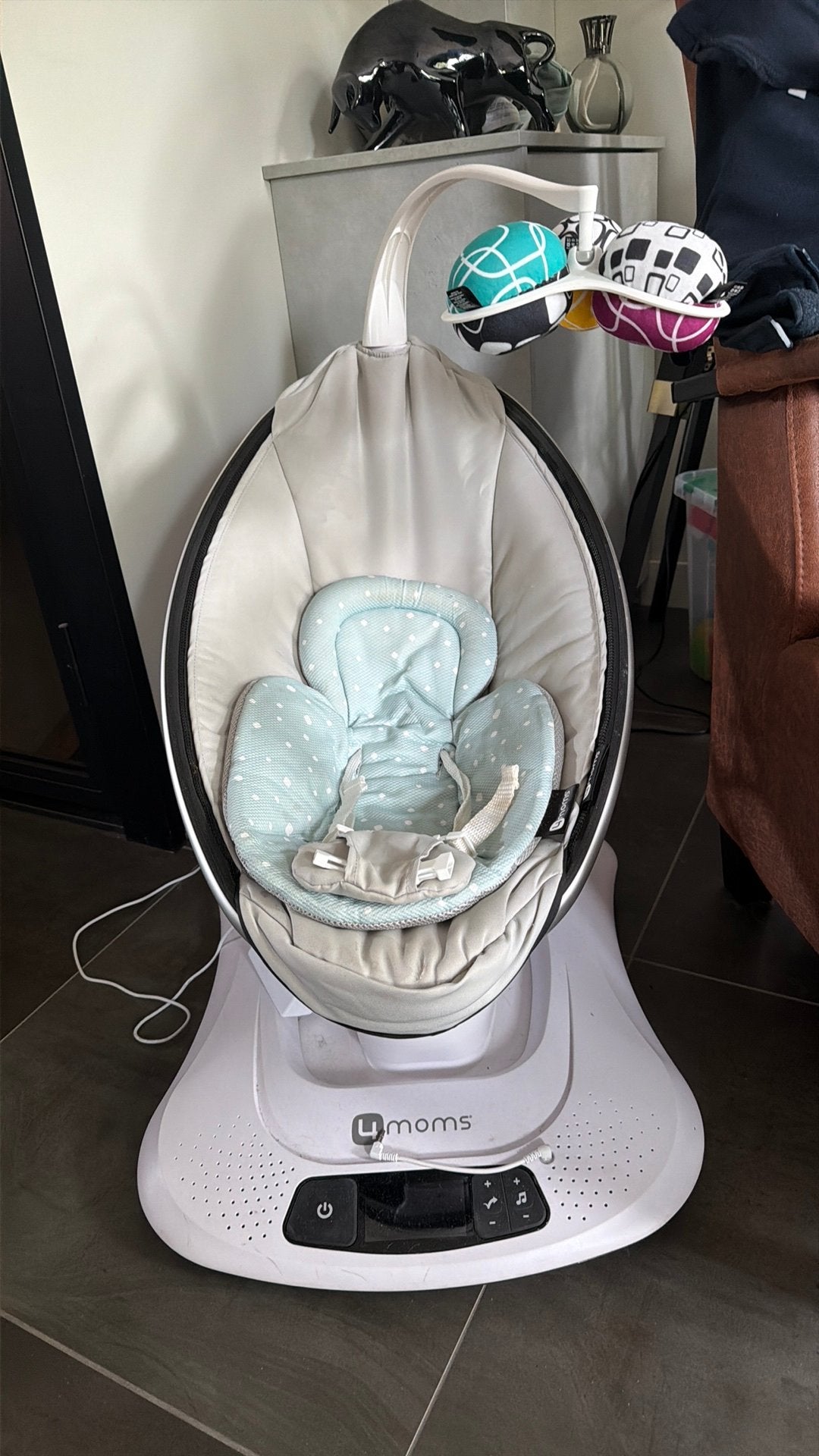 4moms, Kinderen en Baby's, Wipstoeltjes, Gebruikt, Schommelstoel, Met gordel(s) of riempje(s), Ophalen