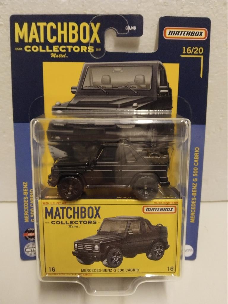 Div Matchbox Collectibles Mercrdes G klasse mat zwart  3INCH, Overige merken, 1:50 of kleiner, Auto, Ophalen of Verzenden
