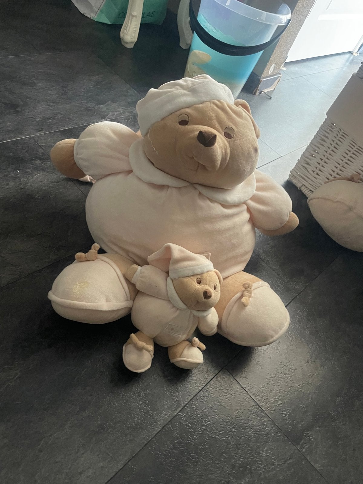 Nanan knuffelberen set - groot en klein, uitwasbaar, Overige merken, Verzenden, Beer, Zo goed als nieuw