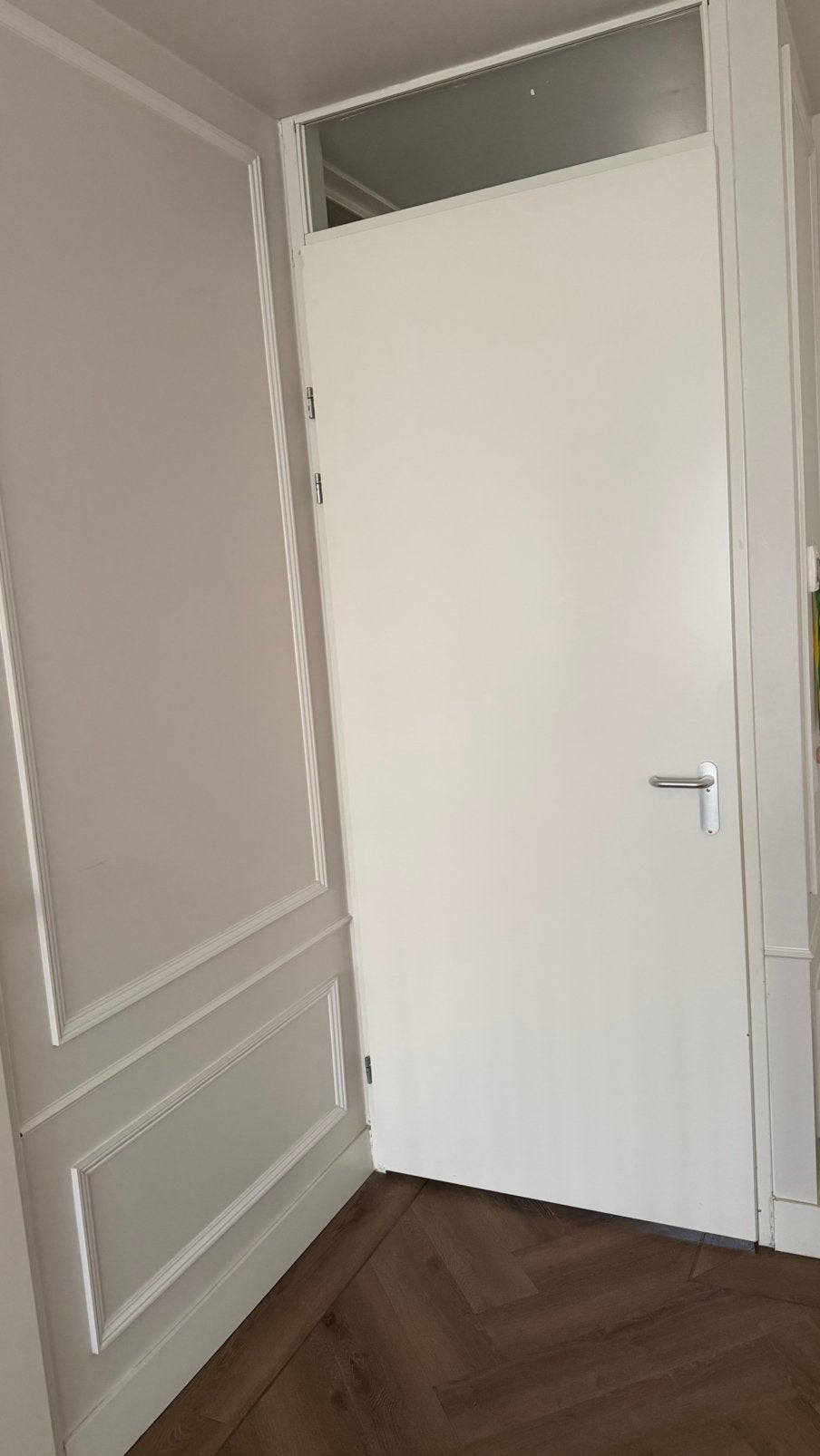 Gezocht: 4 witte opdek binnendeuren – 93  231,5 cm, Ophalen, Zo goed als nieuw, Binnendeur, 215 cm of meer