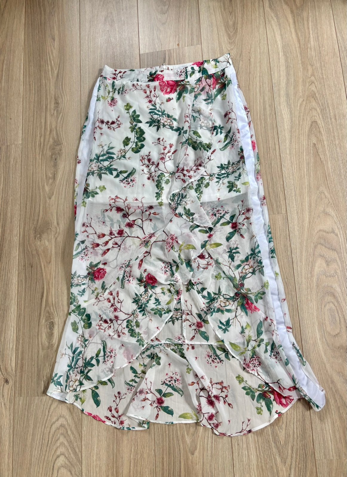 Ongedragen lange Amisu rok - maat 42/XL, Kleding | Dames, Rokken, Wit, Maat 42/44 (L), Nieuw, Ophalen of Verzenden