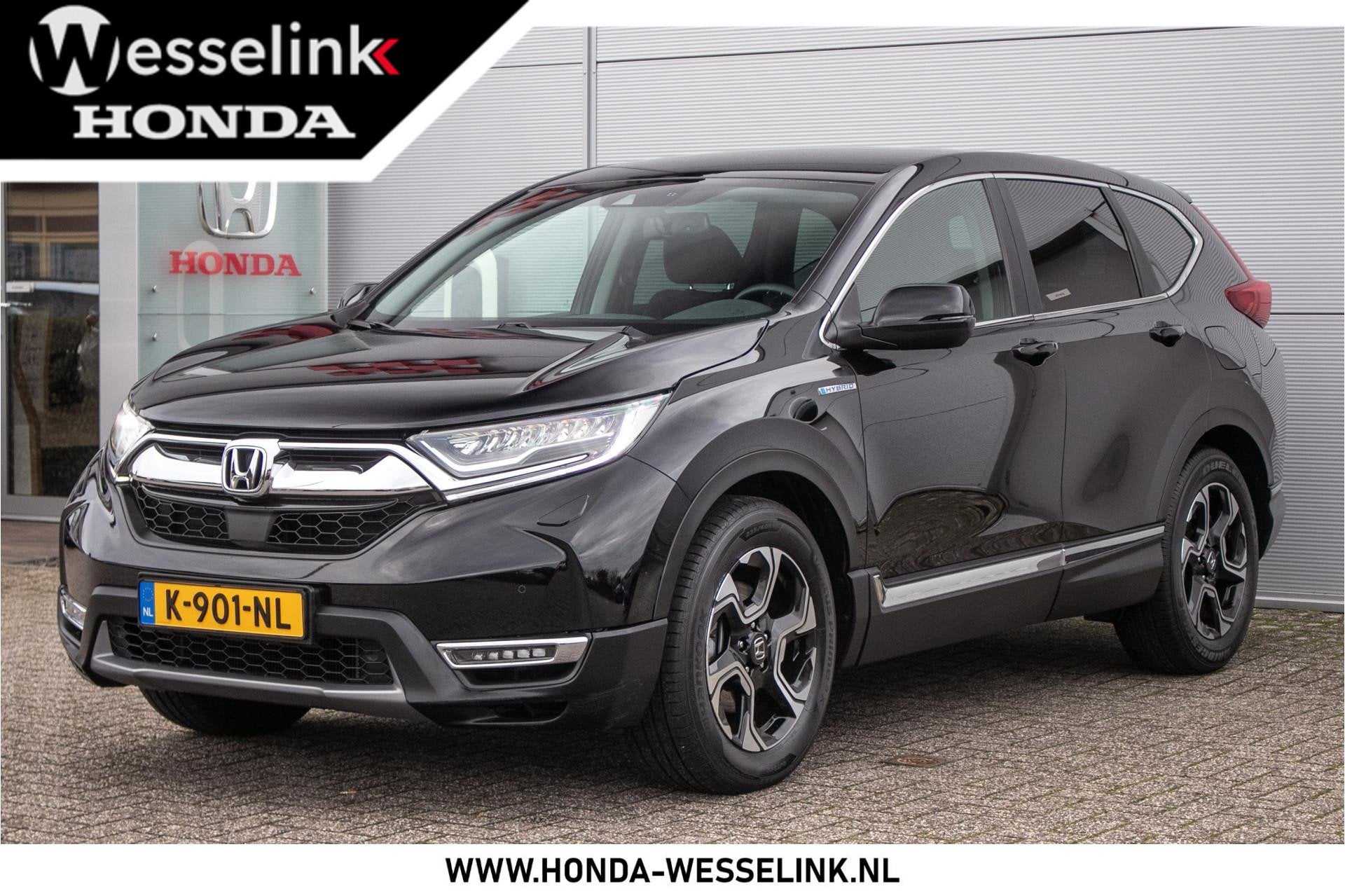 Honda CR-V 2.0 Hybrid Elegance - Dealerond. | Navi | Stoelve, Stof, Gebruikt, 4 cilinders, Zwart