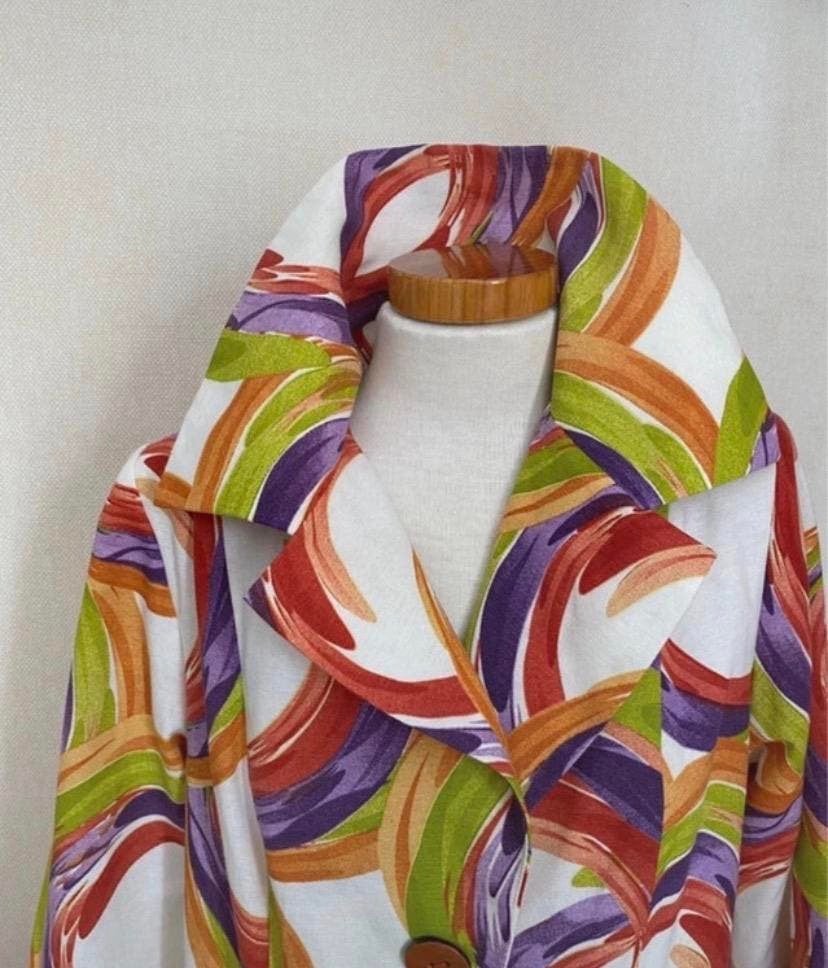 Prachtige Zazou jas - maat XL(42), Ophalen of Verzenden, Zo goed als nieuw, Maat 42/44 (L), Meerkleurig