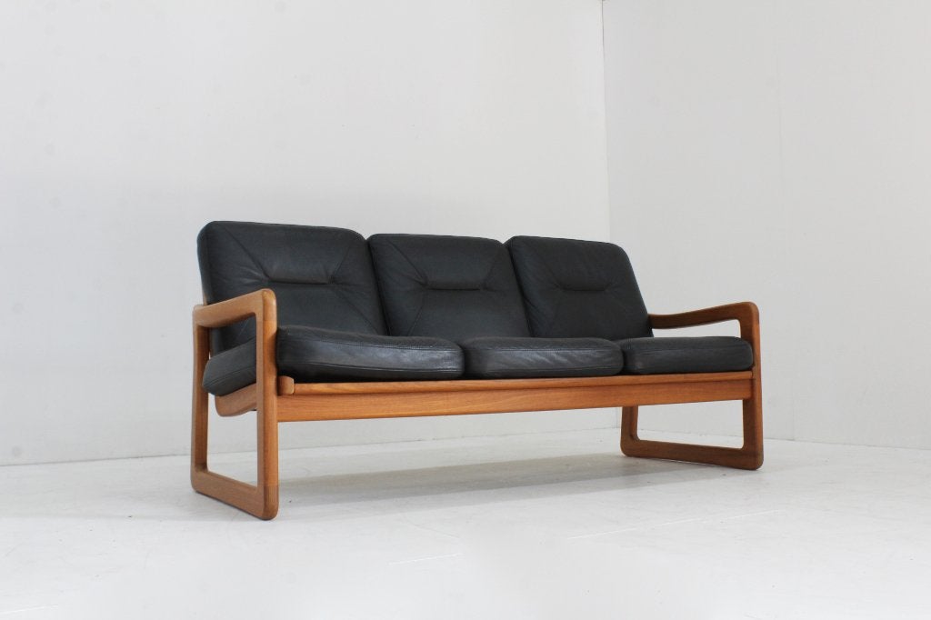 Vintage Mid century  Deense sofa teak jaren 60