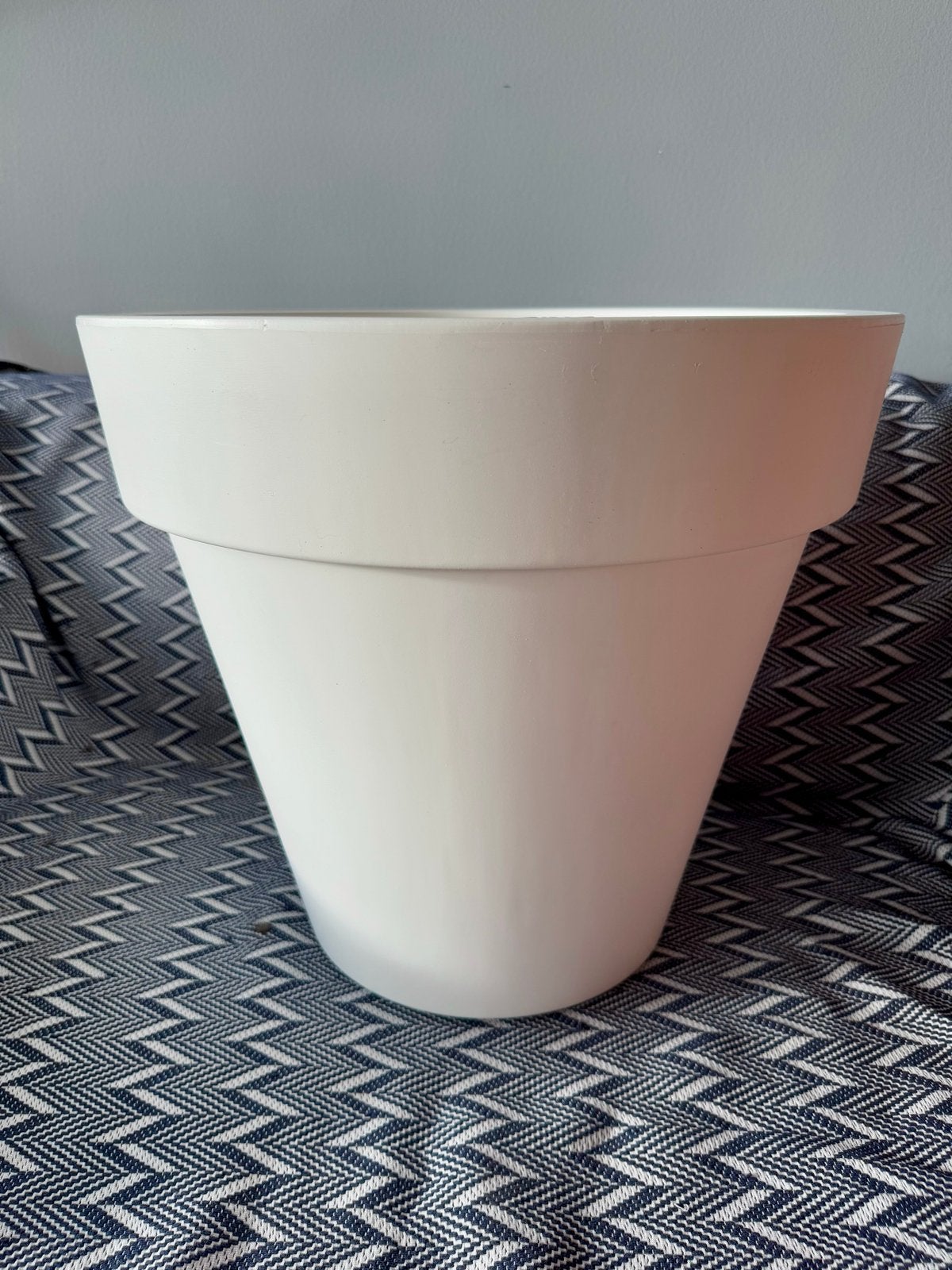 Elho Pure Round Bloempot Wit 50cm, Ophalen, Kunststof, Gebruikt, 40 cm of meer