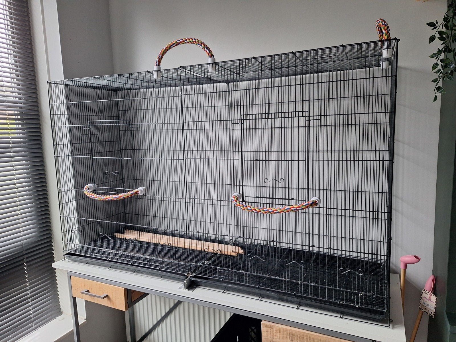 grote vogelkooi, Ophalen, Zo goed als nieuw, Metaal, Vogelkooi