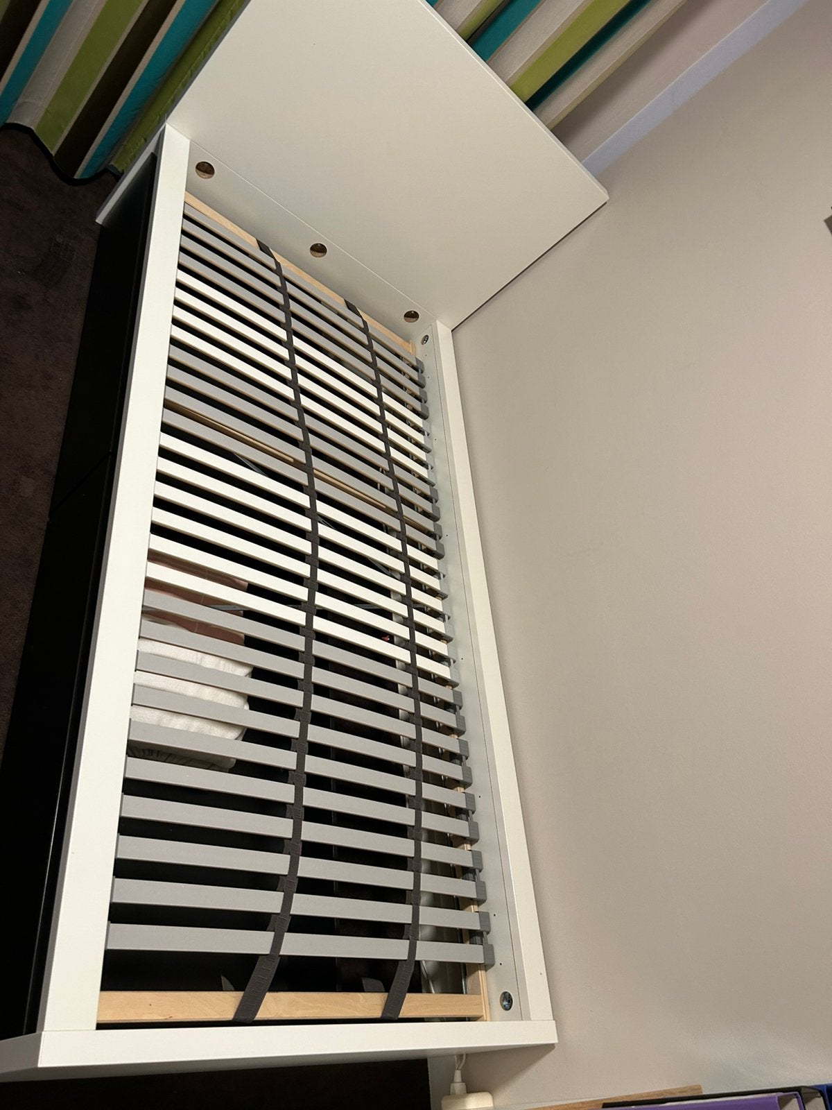 Ikea Malm bed 200x90cm, Ophalen, 90 cm, Eenpersoons, Wit
