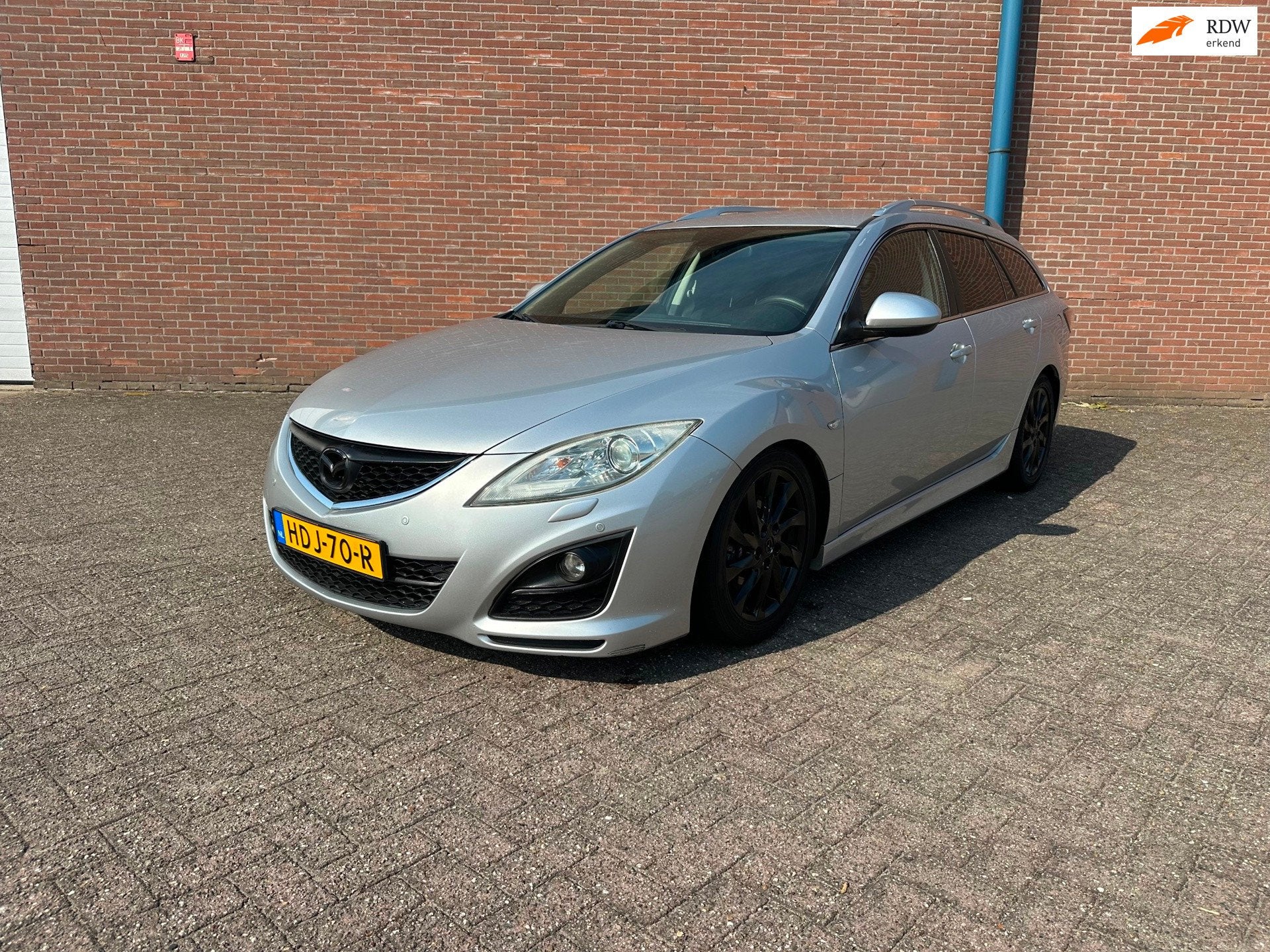 Mazda 6 Sportbreak 1.8 TS, Auto's, Voorwielaandrijving, Gebruikt, Zwart, 4 cilinders
