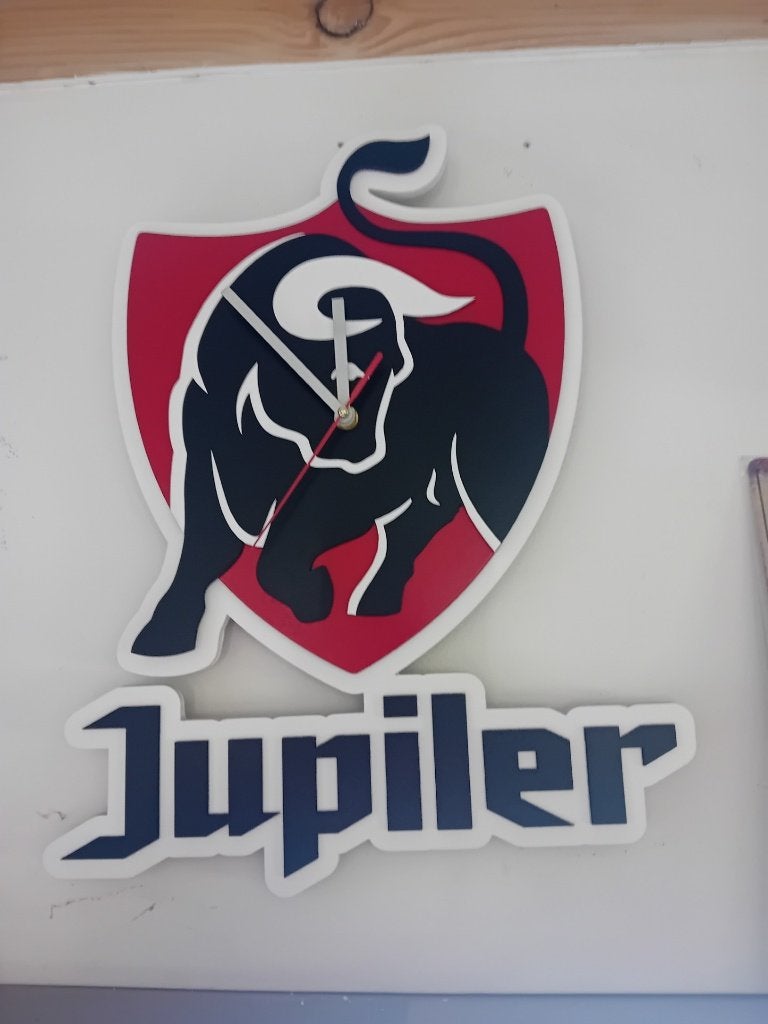 jupiler stille wandklok, Verzamelen, Biermerken, Ophalen of Verzenden, Nieuw, Reclamebord, Plaat of Schild, Jupiler