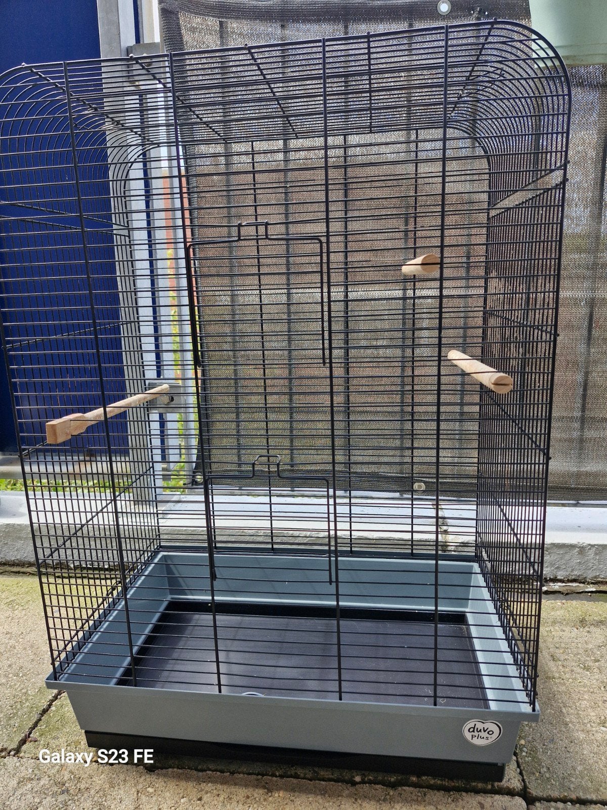 Duvo plus parkieten kooi., Dieren en Toebehoren, Ophalen, Metaal, Vogelkooi