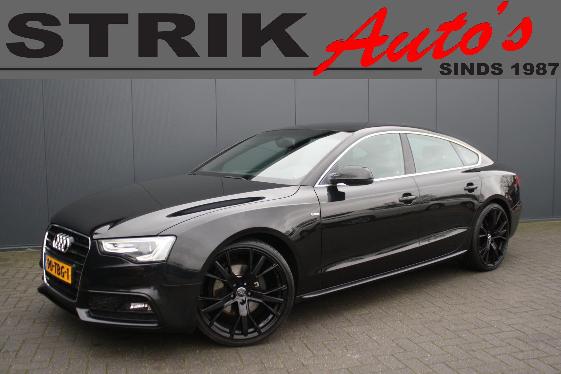 Audi A5 Sportback 2.0 TFSI quattro - S-LINE - NAVIGATIE - XE, Automaat, Euro 5, Gebruikt, Zwart