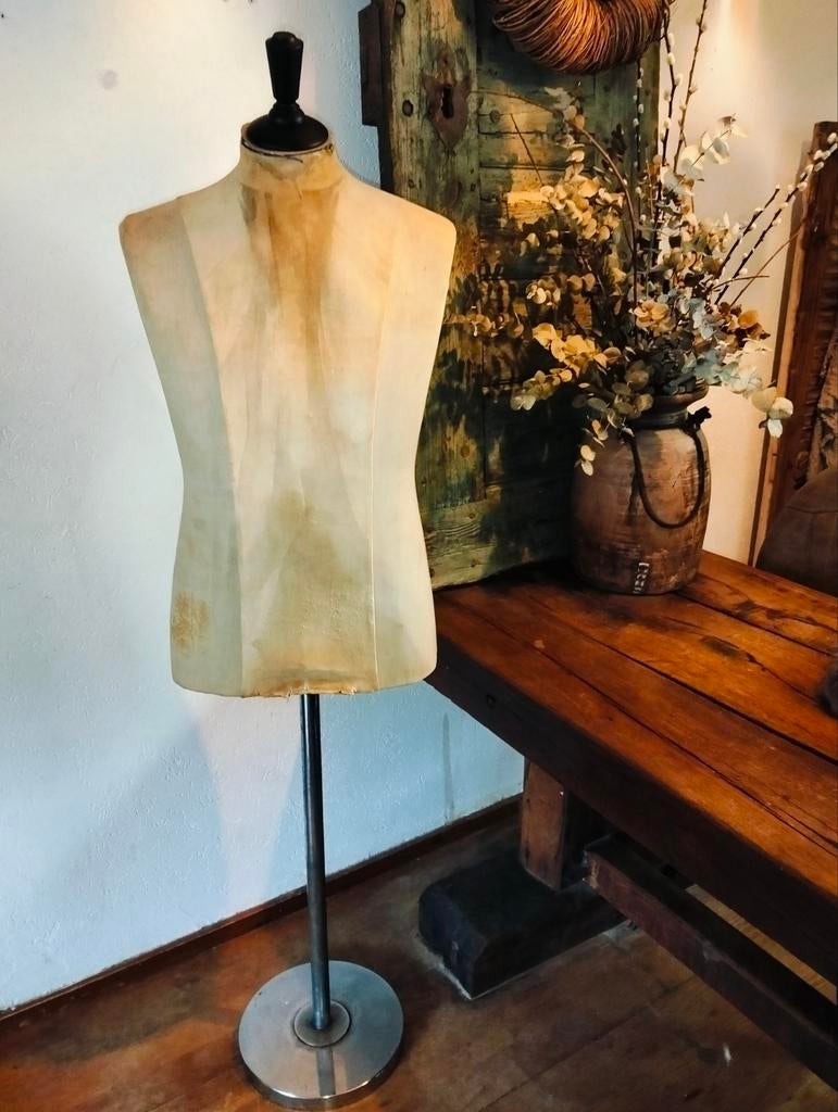 Oude brocante paspop mannelijk man, Ophalen