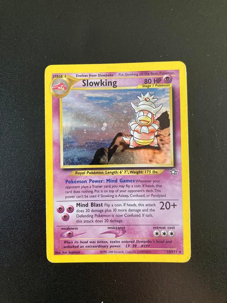 Pokemon kaart Slowking Holo, Ophalen of Verzenden, Zo goed als nieuw