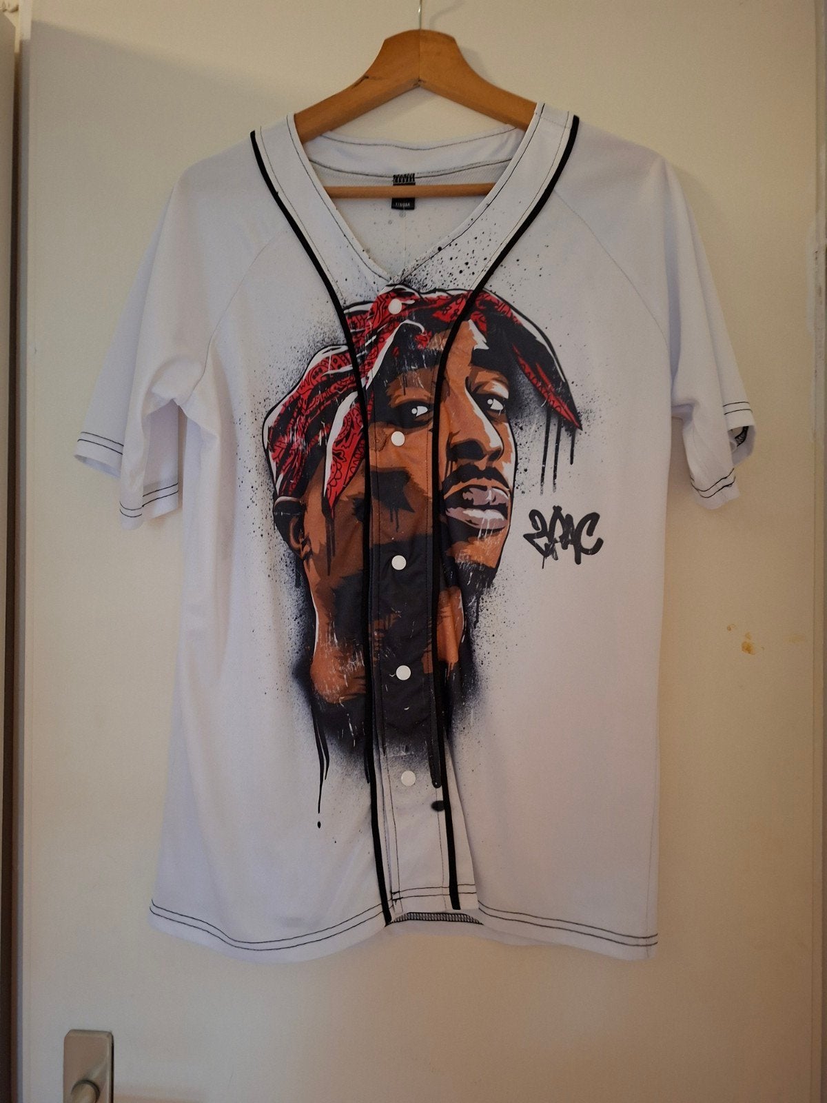 Tupac Shakur T-shirt - Maat L, Maat 52/54 (L), Onbekend, Wit, Nieuw