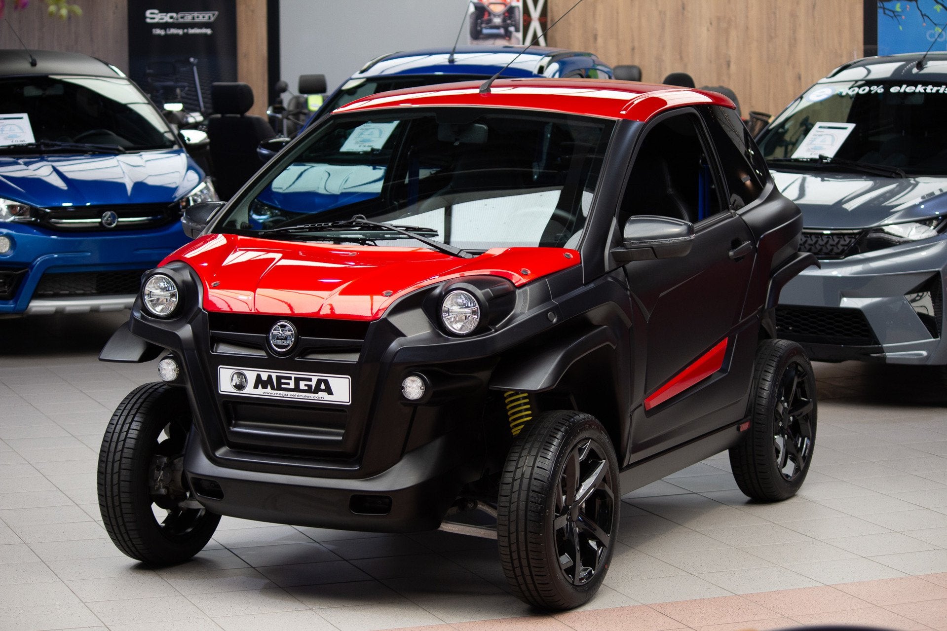 Aixam brommobiel Mega e-Scouy 2023 7 kWh 100km actieradius, Gebruikt, Overige merken