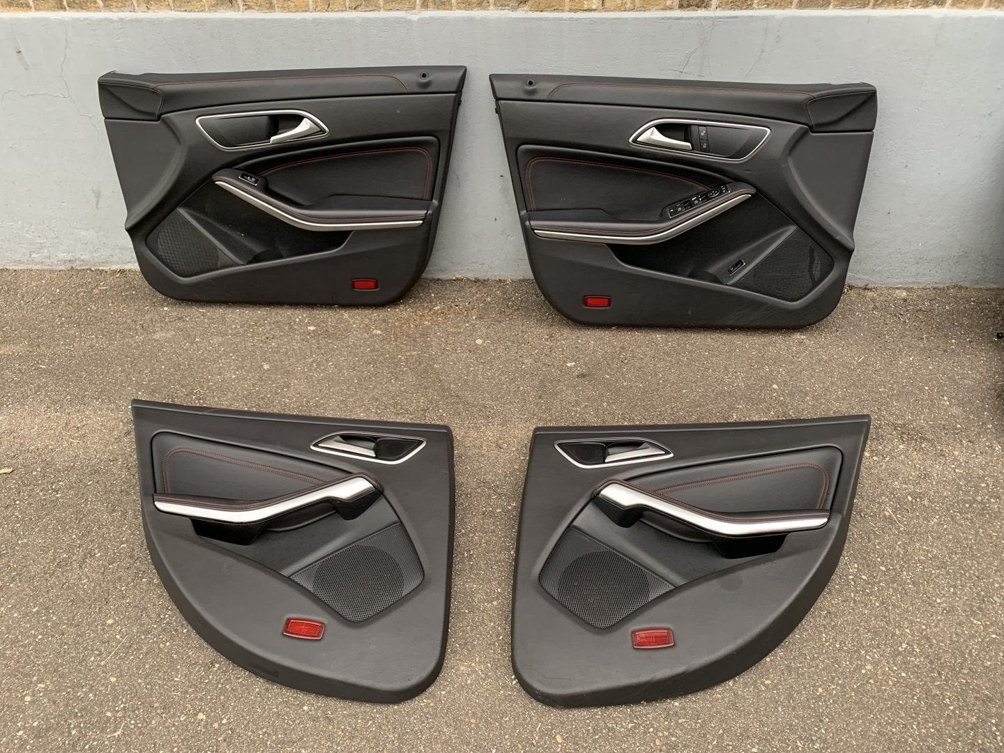 deurpanelen mercedes CLA sedan 2013 tot 2019 Leer, Gebruikt, -, Ophalen of Verzenden, -