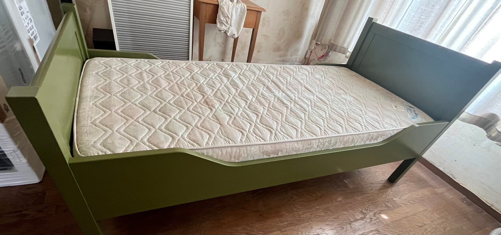 Bopita eenpersoons bed inclusief spiraalbodem en matras, Ophalen, Gebruikt, 90 cm, Eenpersoons
